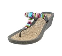 Linea Scarpa Malibu Badeschuhe Zehentrenner Flip Dianette Absatz Damen: Größe: 40 | Farbe: Grau