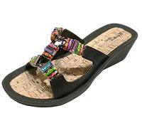 Linea Scarpa SANTORIN Modische Badeschuhe Pantoletten Damen: Größe: 42 | Farbe: Schwarz