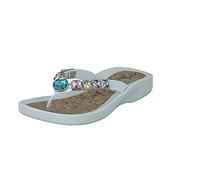 Linea Scarpa SIZILIA Badeschuhe - Zehentrenner Damen modischer und bequemer Flip mit Absatz: Größe: 41 | Farbe: Weiss