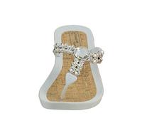 Linea Scarpa SORIA Last Season Badeschuhe - Zehentrenner Damen modischer Flip mit Absatz: Größe: 40 | Farbe: Weiss