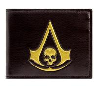 Lineage Assassin's Black Flag Creed Jackdaw Klipperschiff Seekarte Geldbörse/Geldbeutel Bi-Fold Münzfach & Karten, Braun