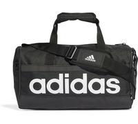 adidas Unisex Essentials Linear Duffel Bag, Black / White, XS