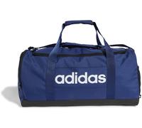 adidas Unisex Essentials Linear Duffel Bag Duffel Bag, Dark Blue/White, M