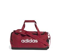 adidas Unisex Essentials Linear Duffel Bag, Active Maroon/White, S