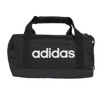 adidas Unisex Essentials Linear Duffel Bag Duffel Bag, Black/Black/White, XS