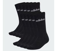 ADIDAS Herren Socken LINEAR CUSHIONED CREW SOCKEN 10ER-PACK (KF9092) 43-45 BLACK/WHITE