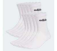 ADIDAS Herren Socken LINEAR CUSHIONED CREW SOCKEN 10ER-PACK (KF9091) 46-48 WHITE/BLACK