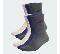 Linear gepolsterte Crew Socken im 6er-Pack Beige / Dark Blue / Grey Six 34-36