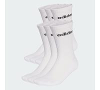 Linear gepolsterte Crew Socken im 6er-Pack White / Black 40-42