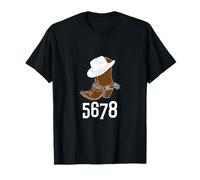 Linedance 5678 Cowboyhut Cowboystiefel Line Dance Geschenk T-Shirt