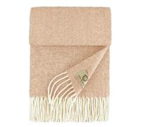 Linen & Cotton Hochwertiger Warmer Schal Wollschal Classico für Damen Herren - 100% Weicher Merino Wolle, Altrosa/Rosa (68 x 200cm) Tuch, Halstuch, Winterschal, Übergangsschal, Stola Schal, Langschal