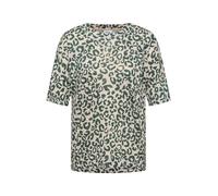 LINEN OPTIC_AOP Button T-Shirt XXL