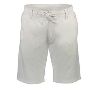 Shorts LINDBERGH "Leinenshorts Relaxed Fit", Herren, Gr. L, weiß, Obermaterial: 55% Leinen, 45% Baumwolle, unifarben, relaxed fit, Hosen Shorts (79963247-L) weiß