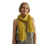 LinenFriday Leinenschal aus 100% Leinen CITRON Leinenschal. Leicht, luftig und weich, handgefertigt, unisex, stilvolle Leinenaccessoires, versandfertig 70x200cm (27x78inches)