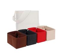 LinerLink Taschen-Organizer für Celine kleine Sangle-Eimertasche (18 L x 25 H x 12 T) | handgefertigter Taschen-Organizer | individueller Tascheneinsatz | 2 mm Filztascheneinsatz (Beige, Stil A)