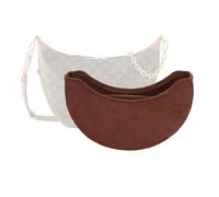 LinerLink Taschen-Organizer für LV Loop Hobo 38L x 26H x 10T cm Handgefertigter individueller Einsatz 2 mm Filzeinsatz (Braun, Stil A: seitlicher Reißverschluss)