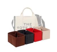 LinerLink Taschen-Organizer für Marc Jacobs, die kleine Tragetasche, 34 x 27 x 15 cm (L x H x T), handgefertigter Tascheneinsatz, 2 mm Filztascheneinsatz, Damen-Handtaschenformer (Braun, Stil B)