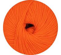 Linie 12 Street uni von Online Garne,4-fach Sockenwolle, 50 g 75% Schurwolle (Merino extrafein) 25% Polyamid, 210 m LL, superweich, 3 Maschenmarkierer zu jeder Bestellung (009 orange)