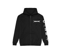 Linkin Park - Anniversary Logo - Zipper - Schwarz - M - 65% Baumwolle, 35% Polyester,Schweiß Schwarz M