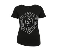 Linkin Park Damen T-Shirt One More Light Tee, enganliegend, mit Logo, Band Name und Songtext Print