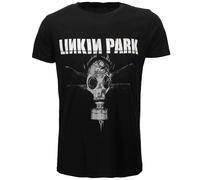 Linkin Park Dragon Fly Gas Mask T-Shirt Schwarz - Offizielles Merchandise Größe: L Schwarz
