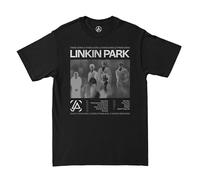 Linkin Park from Zero Official Merch Song List Tour T-Shirt, Verwaschenes Schwarz, S