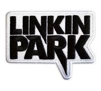 Linkin Park Gewebtes Logo zum Aufbügeln, schwarz / weiß, Einheitsgröße