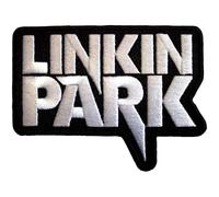 Linkin Park Gewebtes Logo zum Aufbügeln, schwarz / weiß, Einheitsgröße