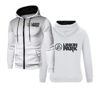 Linkin Park Hoodies für Herren, Jacke mit Reißverschluss, lässiger Pullover,Oberbekleidung,Kapuzenpullover, Oberteile,langärmelig, leicht, Kapuzenpullover,Trainingsanzug für Teenager,A-Adults/XL