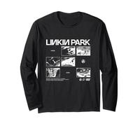 Linkin Park Schwarz-Weiß-Blöcke Langarmshirt