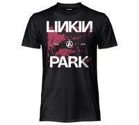 CRAZY FOR ROCK Linkin Park Herren-T-Shirt aus Baumwolle, weiches und atmungsaktives schwarzes T-Shirt für Herren mit originellem und strapazierfähigem Druck, Unisex für Erwachsene und Jungen, Schwarz