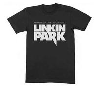 Linkin Park T-Shirt Minutes To Midnight Offizielle Lizenz Kurzarm Schwarz Herren Jungen Short Sleeve (L), Schwarz-Weiß