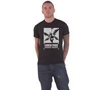 Linkin Park T-Shirt Soldier Hybrid Theory Band Logo Neu Offiziell Unisex Schwarz Größe L