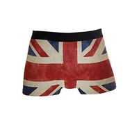 Linomo Herren Boxershorts Jahrgang UK Flagge Union Jack Englisch England Unterhosen Männer Herren Unterwäsche für Männer