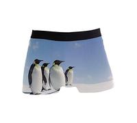 Linomo Herren Boxershorts Süß Tier Pinguin Unterhosen Männer Herren Unterwäsche für Männer