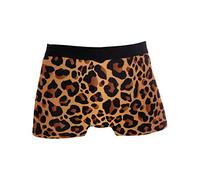 Linomo Herren Boxershorts Tier Leopard Druck Unterhosen Männer Herren Unterwäsche für Männer