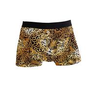 Linomo Herren Boxershorts Tier Leopard Druck Unterhosen Männer Herren Unterwäsche für Männer