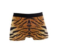 Linomo Herren Boxershorts Tropisch Tier Tiger Druck Unterhosen Männer Herren Unterwäsche für Männer