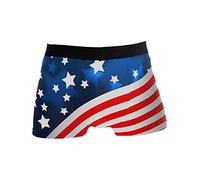 Linomo Herren Boxershorts USA Amerikanisch Flagge Unterhosen Männer Herren Unterwäsche für Männer