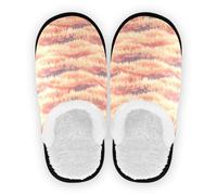 linqin Hausschuhe für Herren und Damen, Korallen-Fleece, rutschfeste Sohle, weich, warm, lustige Hausschuhe, Schlafzimmer, Zuhause, Büro, Reisen, Yoga, Größe M, Retro Forests, Medium