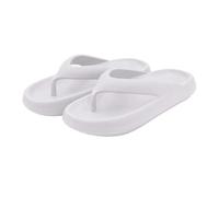 LinRim Badeschuhe Damen Herren Badeschlappen rutschfest Hausschuhe Badelatschen Pantoletten Sommer Cozy Schlappen Dickere Sohle Zehentrenner Superweiche Flip Flops Wolken Sandale