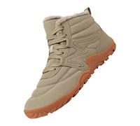 LinRim Barfußschuhe Herren Damen Winterschuhe Warm Gefüttert Winterschuhe Traillaufschuhe mit rutschfest Sohle & Breiter Zehenbox Winterstiefel Wasserdicht Schneestiefel Winter