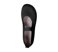 LinRim Damen Ballerinas Elegant Slip On Knit Schuhe Flache Barfuß Ballerina Geschlossene Mokassin Runde Zehe Barfußschuhe Bequem Weich Leicht Trick Kleid Schuhe Niedriger Keil Flats