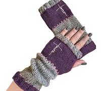 LinRim Gestrickte Fingerlose Handschuhe Herren Damen - Winter Pulswärmer Handschuhe Unisex Warm Weiche Strickhandschuhe, Karpaltunnelschmerzlinderung, fingerlos für Tippen und tägliche Arbeit