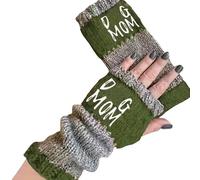 LinRim Gestrickte Fingerlose Handschuhe Herren Damen - Winter Pulswärmer Handschuhe Unisex Warm Weiche Strickhandschuhe, Karpaltunnelschmerzlinderung, fingerlos für Tippen und tägliche Arbeit