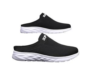 LinRim Hausschuhe Herren Damen Pantoletten Gartenschuhe Sommer Atmungsaktiv Mesh Pantoffeln Slip On Gartenschuhe rutschfest Schlupfschuhe Sabots