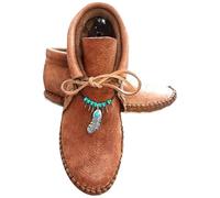 LinRim Mittelalterliche Schuhe für Damen, Wikinger-Retro-PU-Leder, kurze Stiefeletten, Ankle Boots. Fransen Retro-Stil Kurze Stiefel, Flache Schuhe, Halloween-Cosplay-Kostüm
