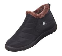 LinRim Schneestiefel Herren Damen, Winterschuhe Warm Unisex Winterstiefel Kurzschaft Ankle Boots Stiefel Outdoor Camping Wandern Winter Stiefeletten Schlupfstiefel Winterboots Slip on Komfort Boots