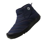 LinRim Winterschuhe Herren Damen Gefüttert Winterstiefel Barfußschuhe Warmer Wasserdicht Schneestiefel Bequemer Breiter Zehenbox Leicht Bequem Rutschfest Schneestiefel mit Warm Gefüttert, Gr. 36-48