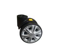 Linsomo Plug-In Abnehmbares Rad Zerlegbare Abnehmbare Universalräder Kofferzubehör Gepäck Ersatz Riemenscheibe Reparaturteile (Color : CL11-Silver-1Wheel)